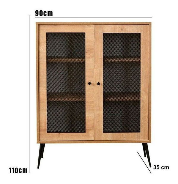 Skříňka Dopepu 2 (dub + černá)