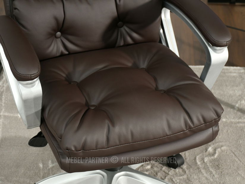 Křeslo Benton (hnědá + šedá)