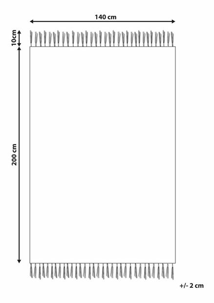 Koberec 140 x 200 cm Zeyza (béžová)