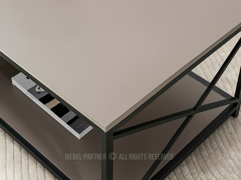 Konferenční stolek Jabalinas (béžová + černá)