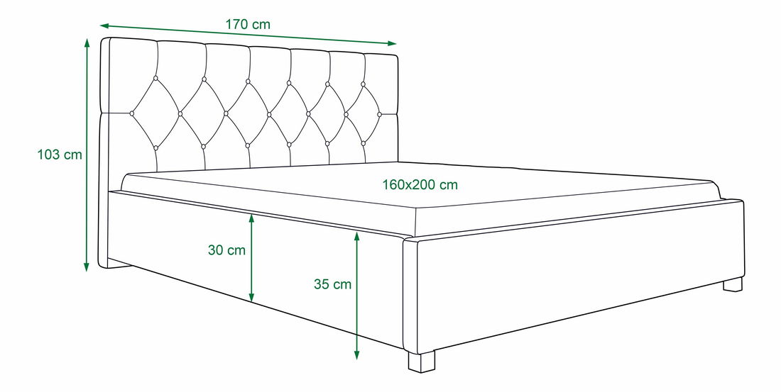 Manželská postel 160 cm Sylvie (černá) (s roštem a úložným prostorem)