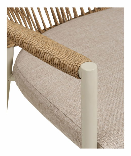 Zahradní židle Abelia 1 (písková + přírodní)