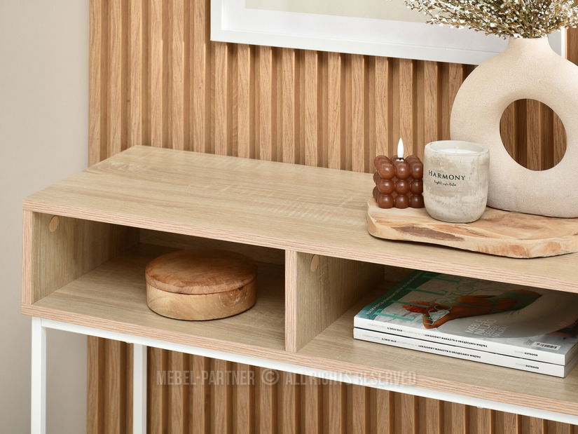 Konzolový stolek Frey (sonoma + bílá)