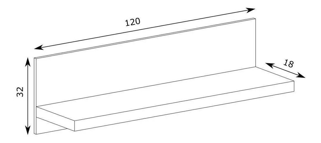 Polička Vega 26 (dub santana světlý)