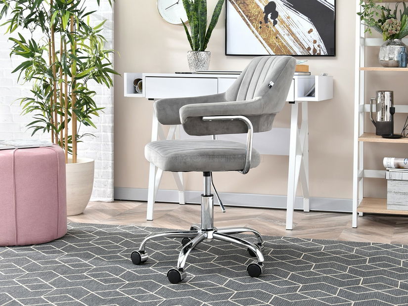 Židle Merylyn (šedá + chromová)