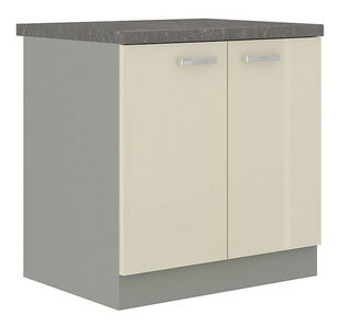 Dolní kuchyňská skříňka Mirjan Multiline 80 D 2F BB (lesk šedý) (výprodej)