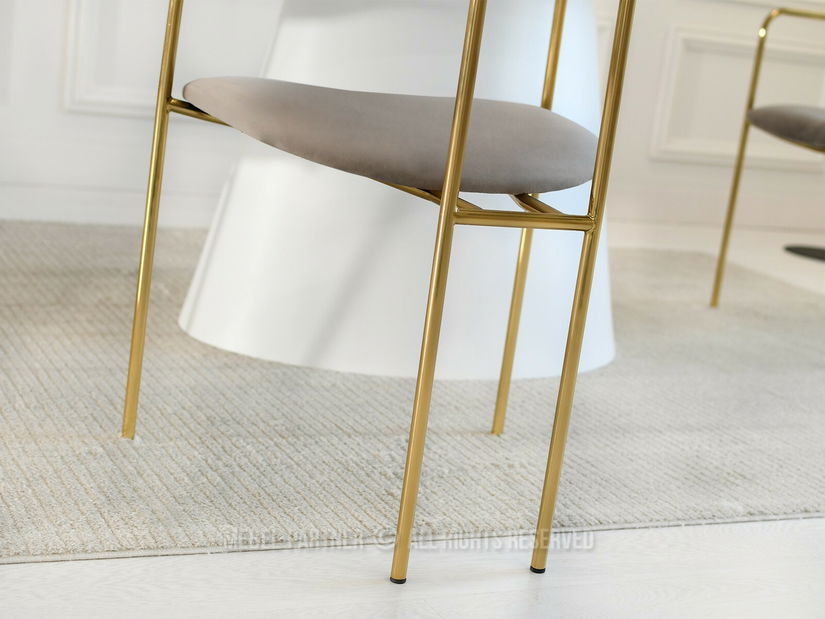 Židle Magnus (béžová + zlatá)