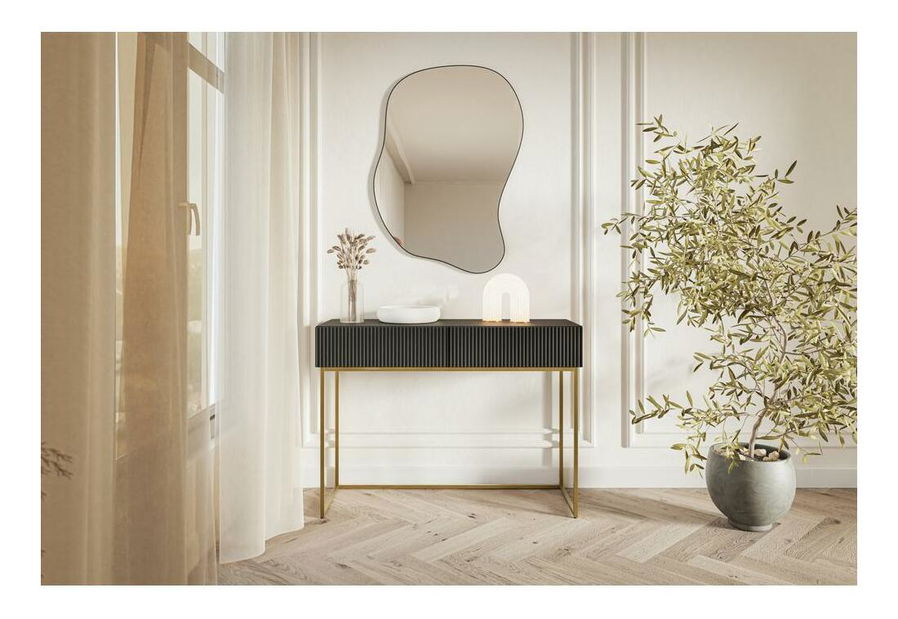 Toaletní stolek Vertigo V3 (černá + zlatá)