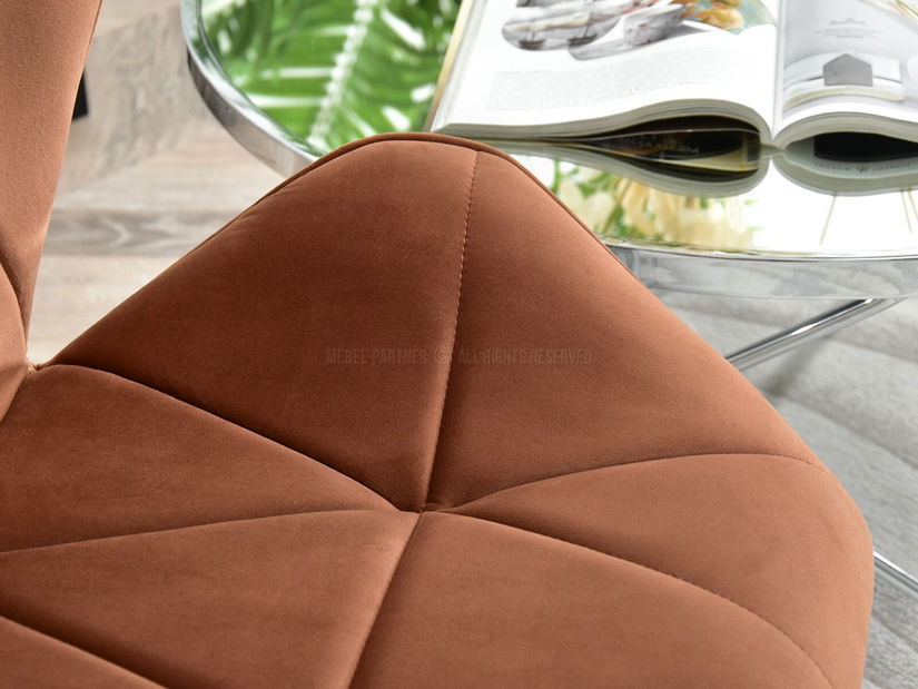 Křeslo Velma S (měděná + chromová)