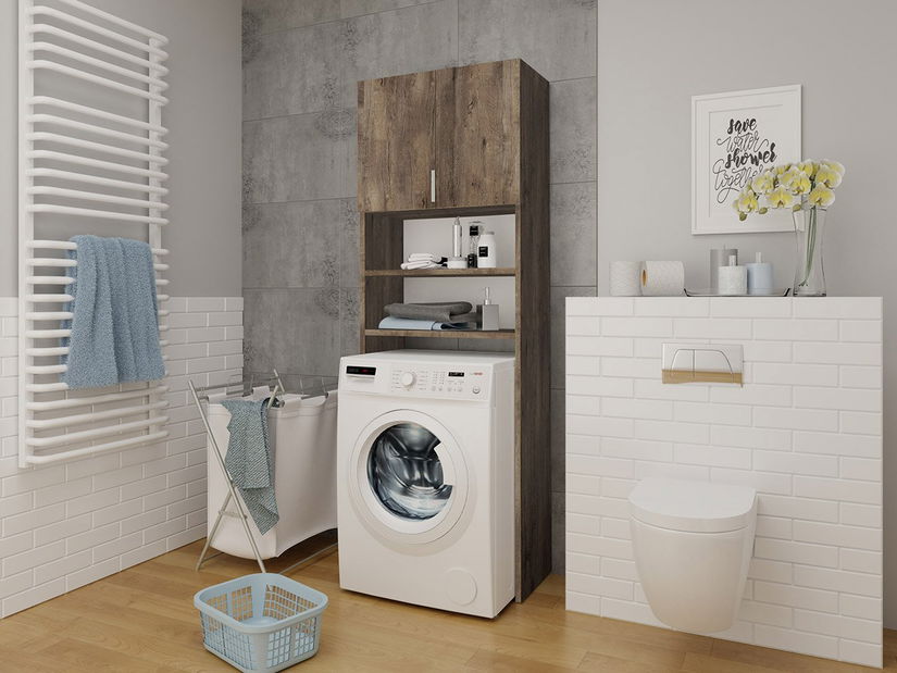 Koupelnová skříňka nad pračku Lena (jasan tmavý)