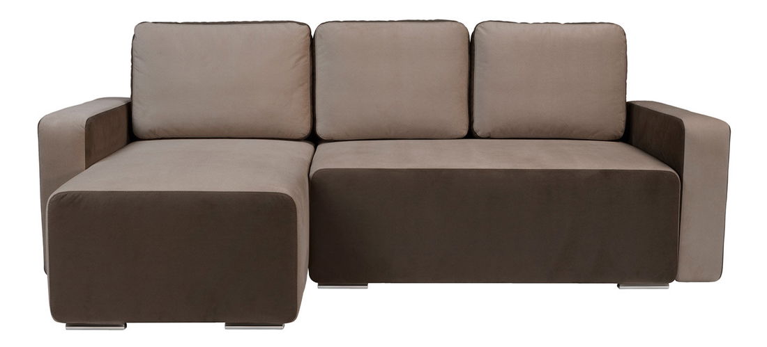 Rohová sedací souprava BRW Possi Lux 3DL.URC LED hnědá (L) (s osvětlením)