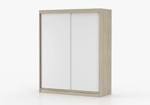 Šatní skříň Balor (dub sonoma + bílá)