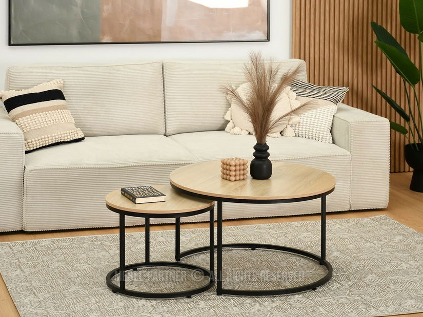 Konferenční stolek Klara (sonoma + černá)