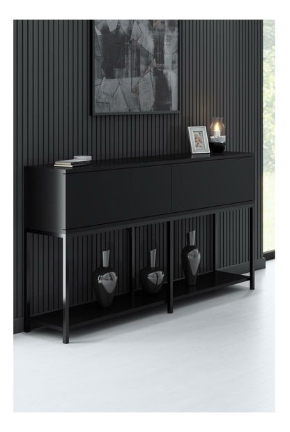 Konzolový stolek Vibubi 1 (černá)