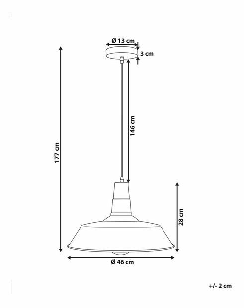 Závěsná lampa Bayon (bílá)
