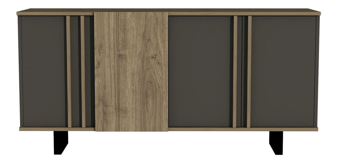 Konzolový stolek Notatu (ořech + antracit)