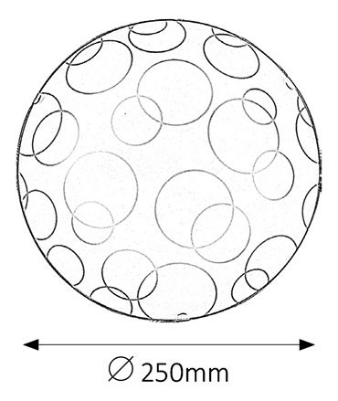 Stropní svítidlo Ada 1843 (bílá + průhledná)