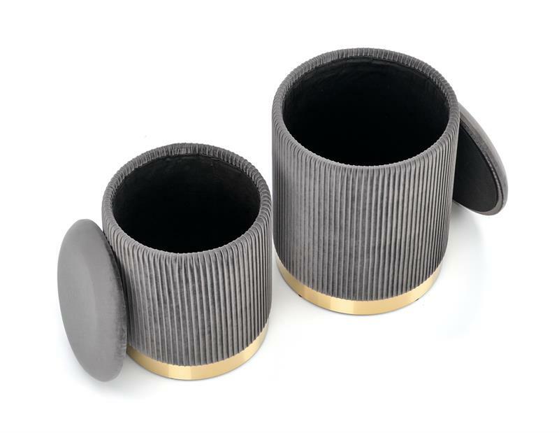 Set 2 ks. taburetů Solo (šedá)