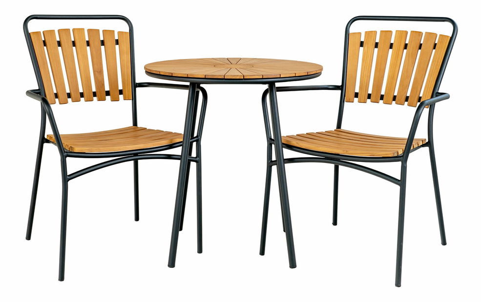 Bistro stůl Canvoria 3 (přírodní + černá)