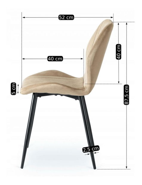 Jídelní židle Legasladora (béžová)