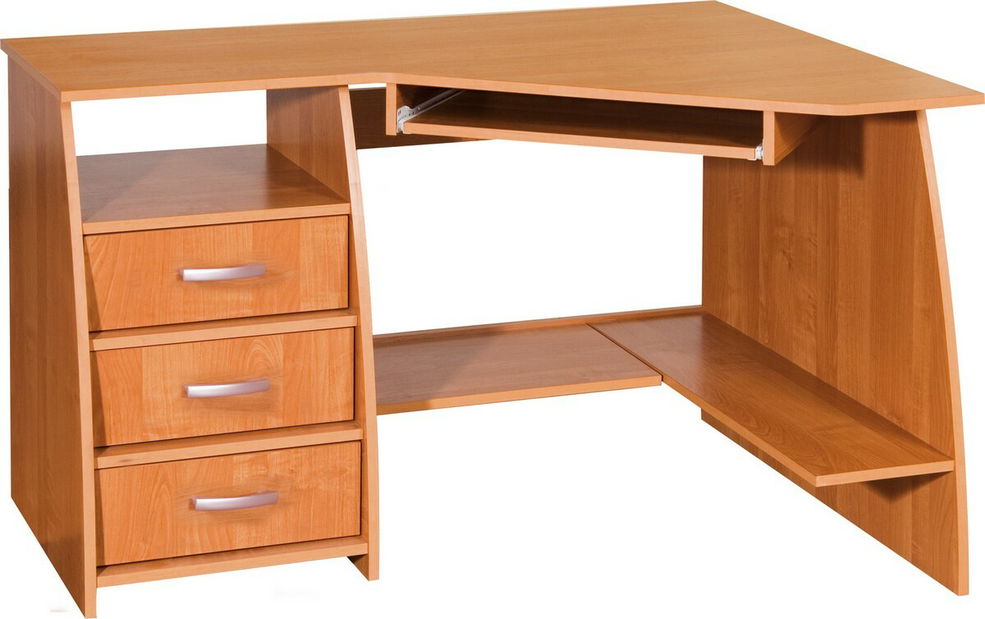 Rohový PC stolek Stasia 3 (L) *bazar