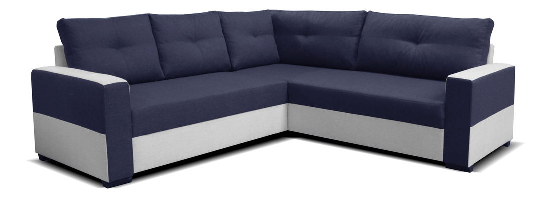 Rohová sedací souprava Arenna 2+BL+TAB (modrá + šedá) (L)