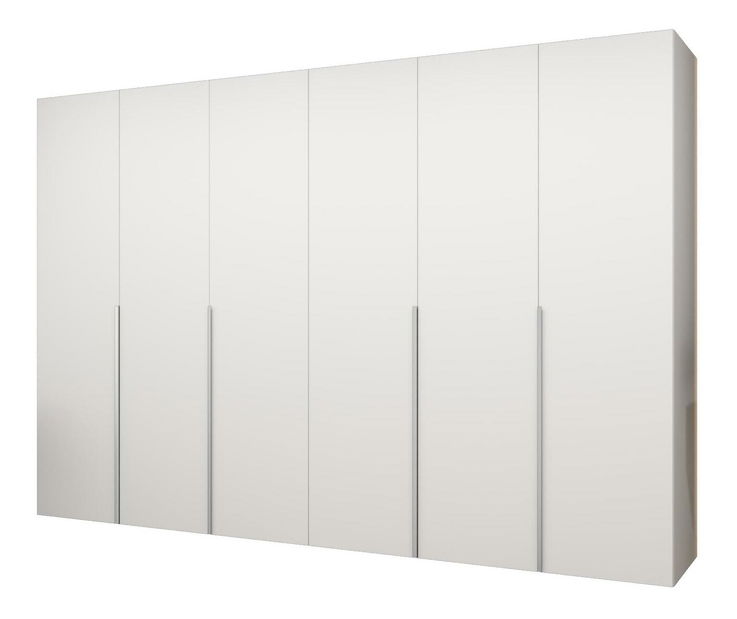 Šatní skříň 300 cm Alice 1 (bílá + kašmír)