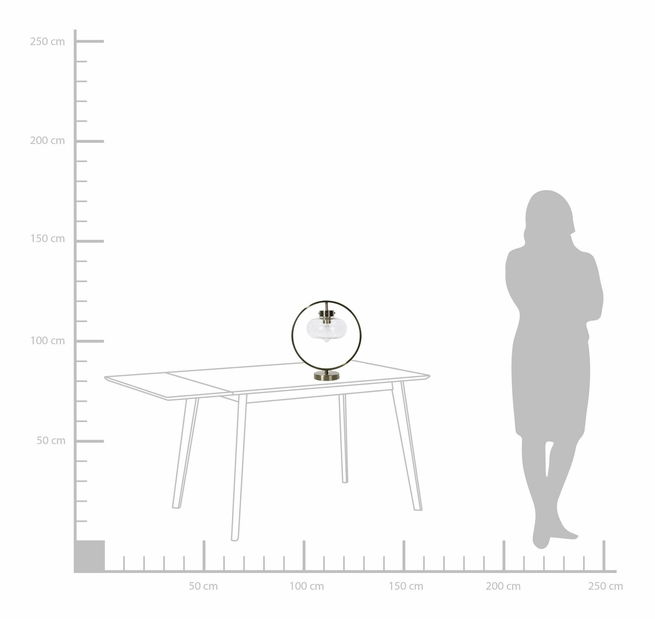 Stolní lampa Soka (zlatá)