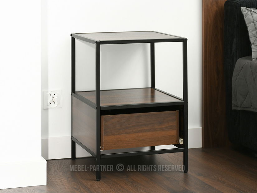 Noční stolek Subsidios (černá)