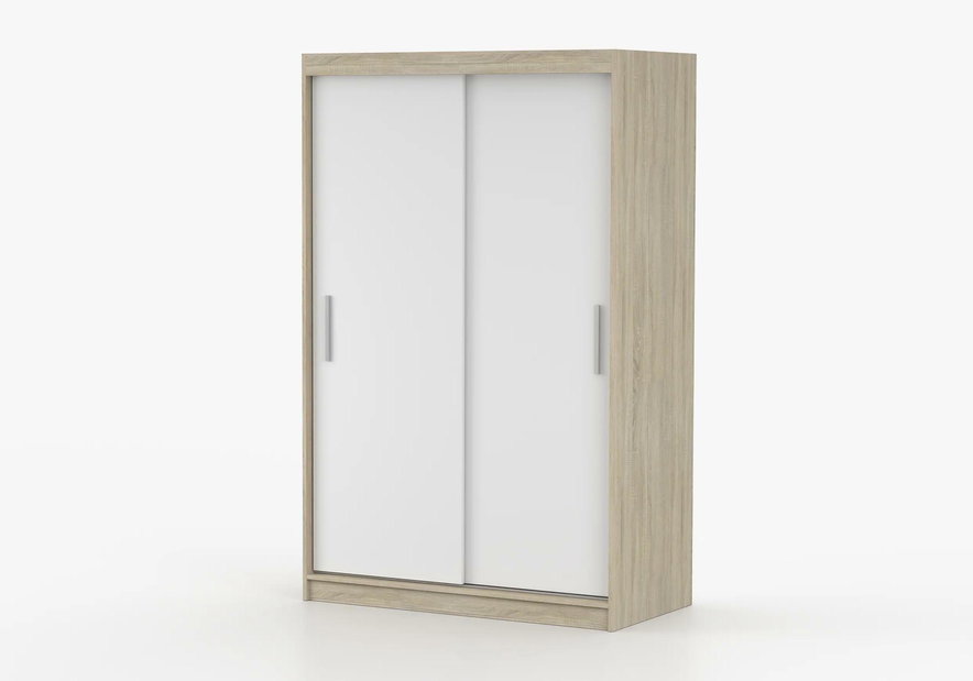 Šatní skříň Nestor 04 (dub sonoma + bílá)