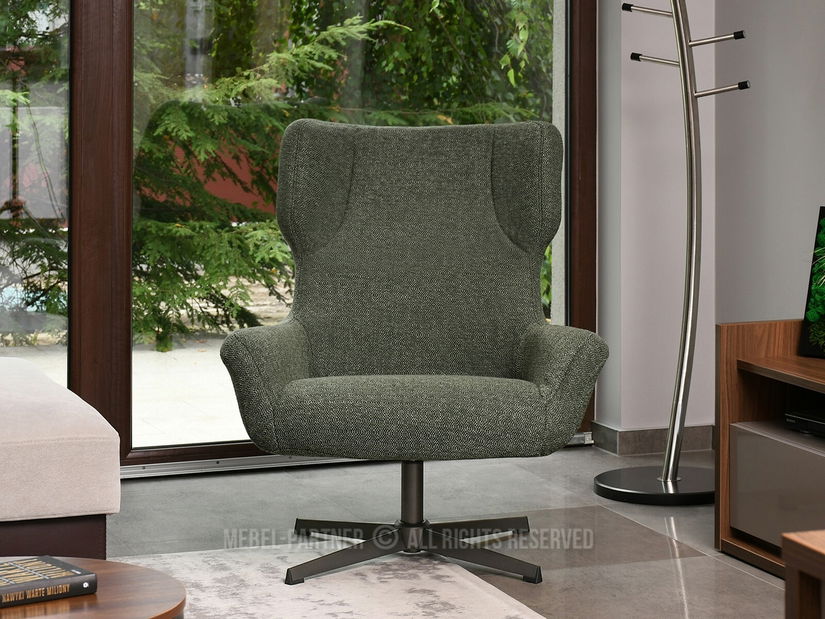 Křeslo Irma (zelená + grafit)