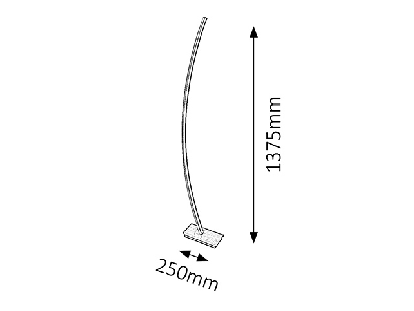 Stojanová lampa Addison 4490 (broušený hliník)