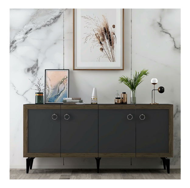 Skříňka Sotema 1 (antracit + ořech)