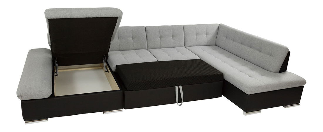 Rohová sedačka Calla (L) U (zelená)