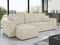 Rohová sedací souprava Kaja (krémová)