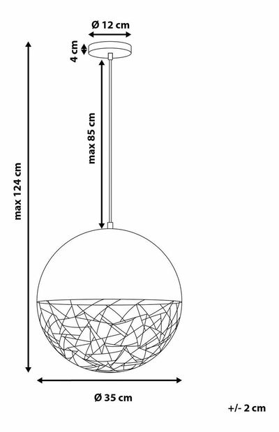 Lustr Padila (černá)