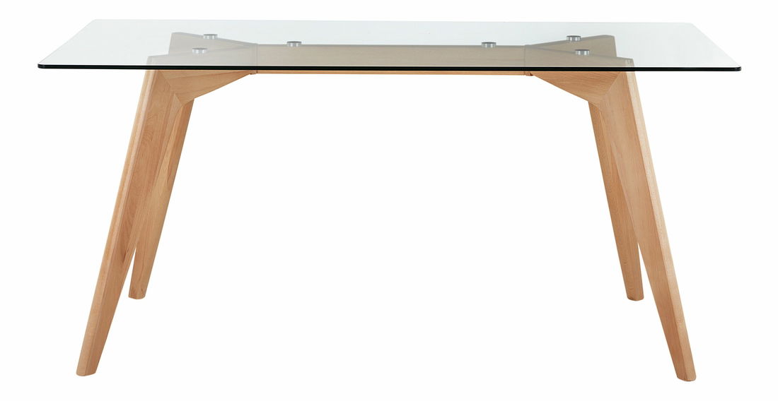 Jídelní stůl Hudam (pro 6 osob) (průhledná)