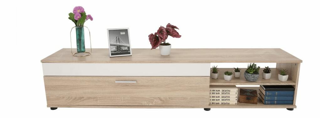 Obývací stěna Azope (dub sonoma + bílá) 