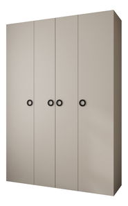 Šatní skříň 170 cm Carmela 40-1 (kašmír + černá)