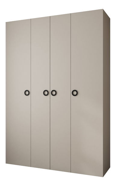 Šatní skříň 170 cm Carmela 40-1 (kašmír + černá)