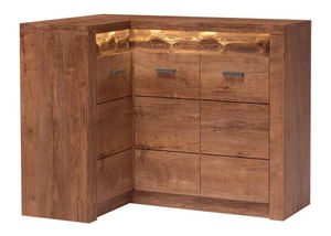 Rohová komoda Nadenas N15 O (jasan světlý)