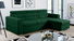 Rohová sedací souprava Somkera (tmavě zelená)