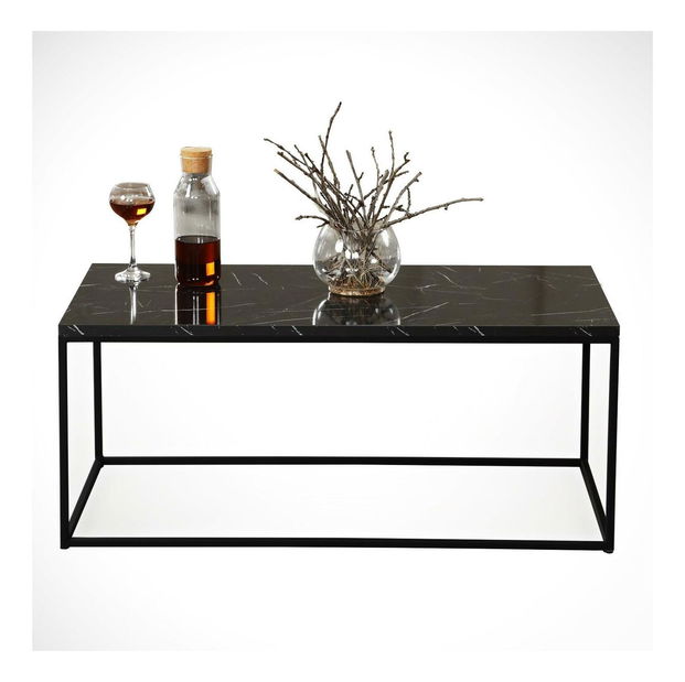 Konferenční stolek Cosca (černá + bílá)