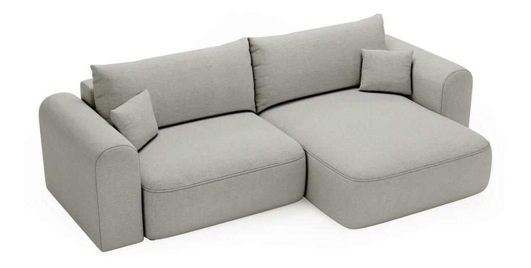 Rohová sedací souprava Sorento (světle šedá + černá)