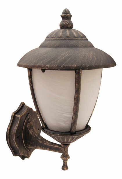 Venkovní svítidlo Madrid 8477 (antická zlatá + rýžové kamenné sklo)