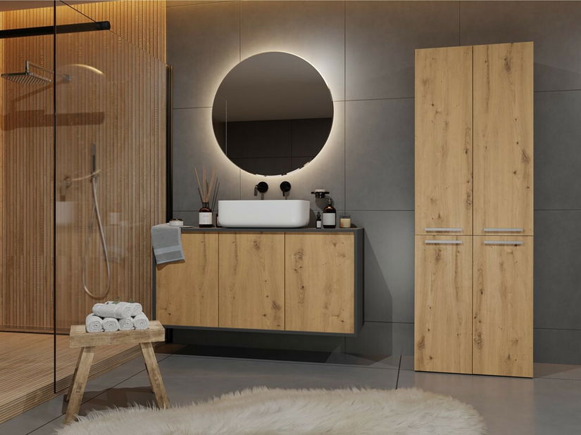 Koupelnová skříňka Neltossa 1 (antracit + dub artisan)