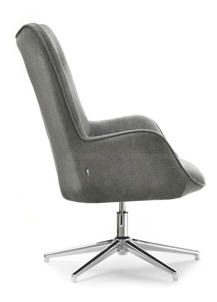 Křeslo Truni (šedá + chromová)