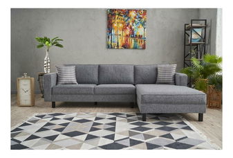 Rohová sedačka Kalen 1 (P) (šedá)