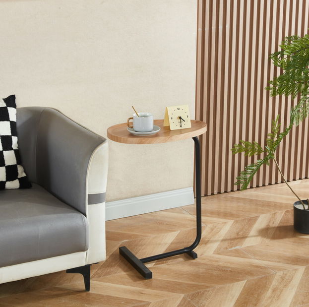 Příruční stolek Abena (dub + černá)