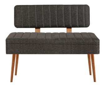 Lavice Vlasta 2 (atlantická borovice dřevo + antracitová) (s úl. prostorem)